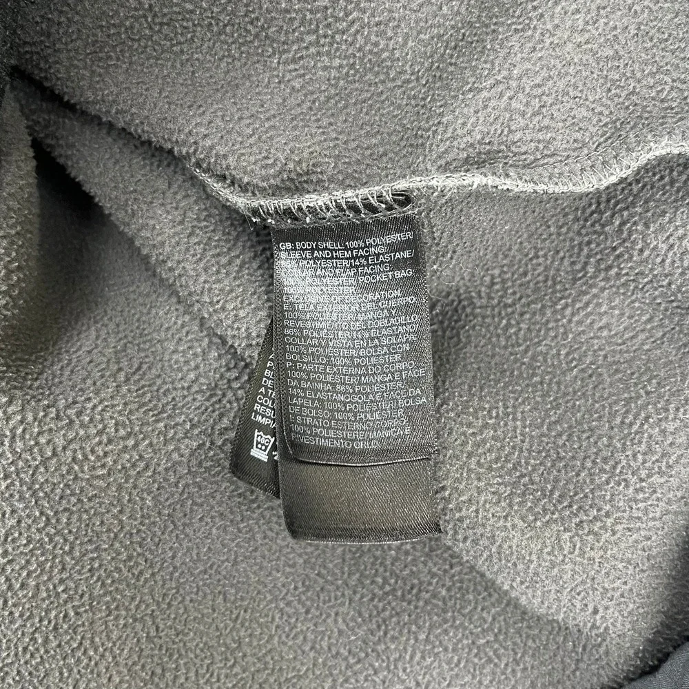 The North Face Mens Windwall Softshell Jacket Grey Heather Full‎ Zip Small